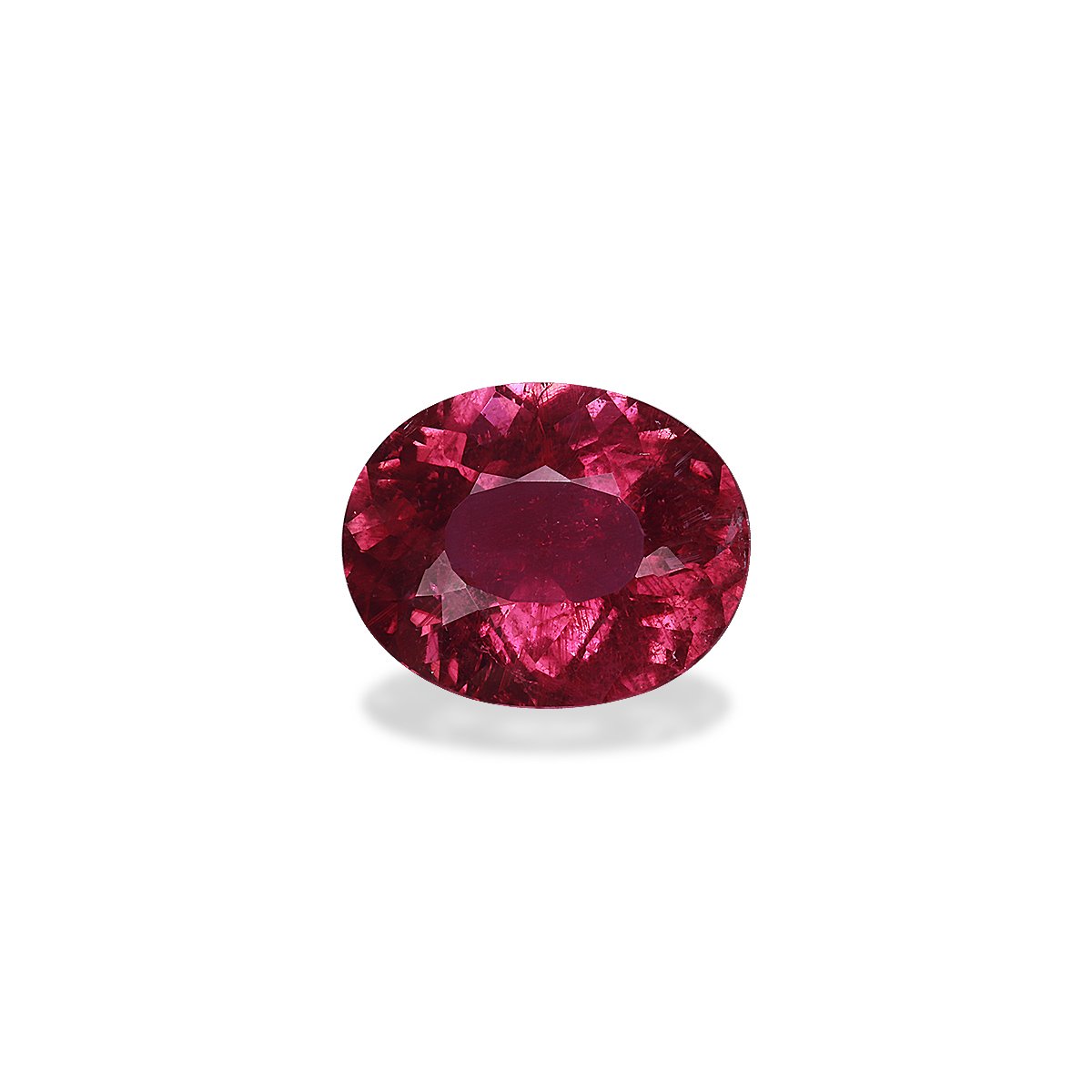 red rubellite tourmaline, 5.19ct oval cut — main view