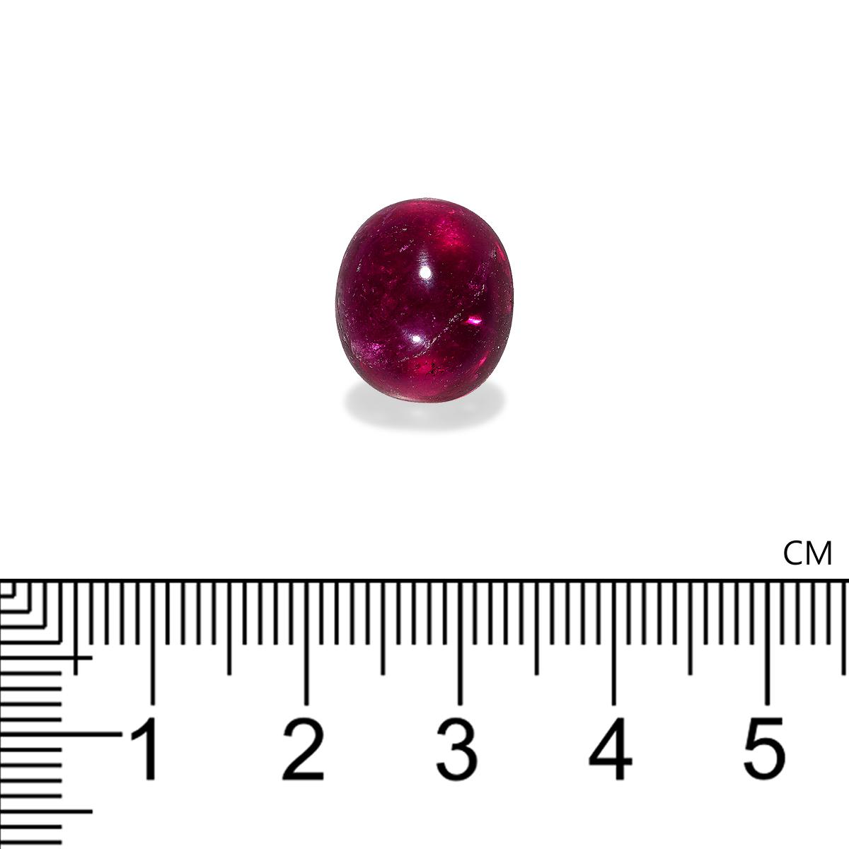 rose red rubellite tourmaline, 10.18ct oval cut — view 4