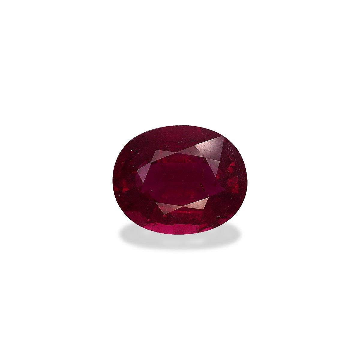 red rubellite tourmaline, 8.2ct oval cut — main view