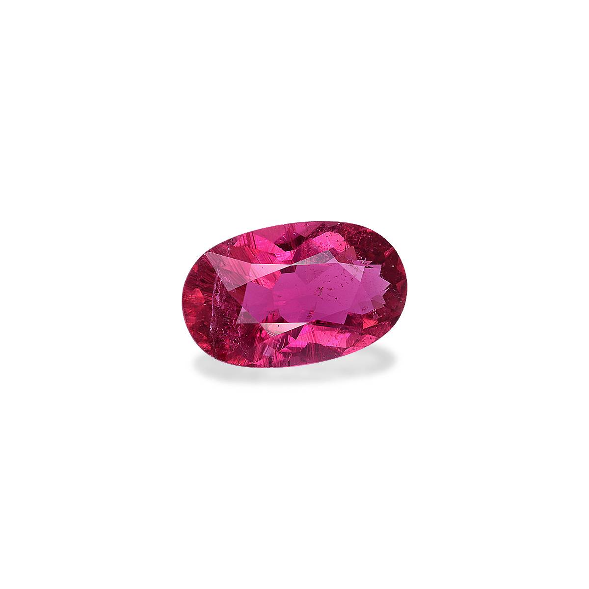 Vivid pink rubellite tourmaline, 3.26ct oval cut — view 3