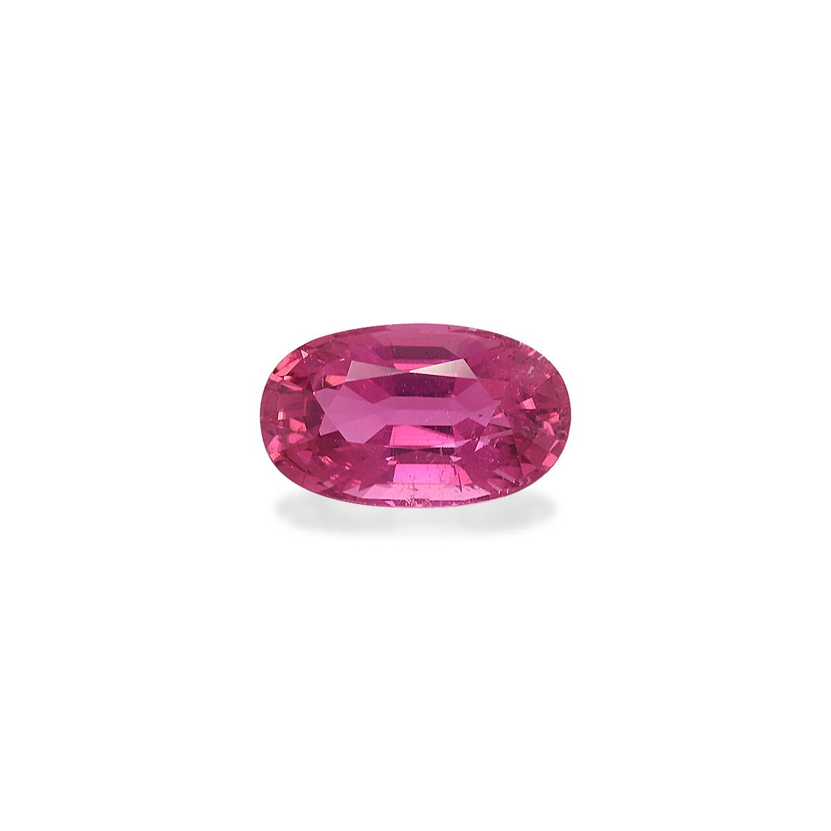 fuscia pink rubellite tourmaline, 4.86ct oval cut — main view