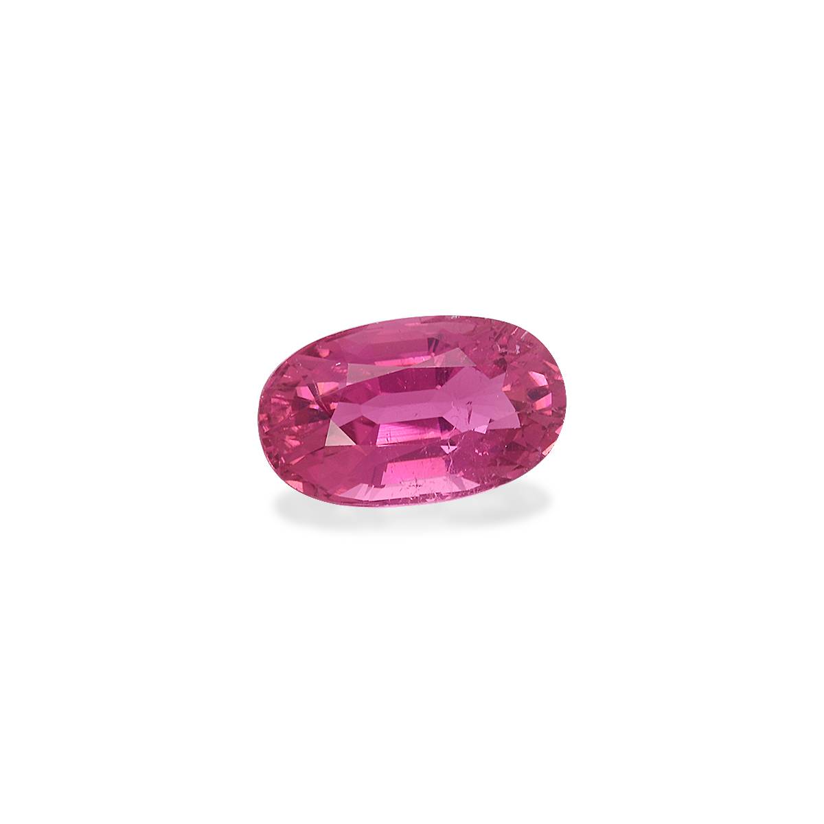 fuscia pink rubellite tourmaline, 4.86ct oval cut — view 3