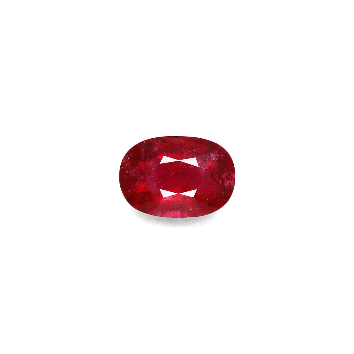 red rubellite tourmaline, 8.28ct oval cut — main view