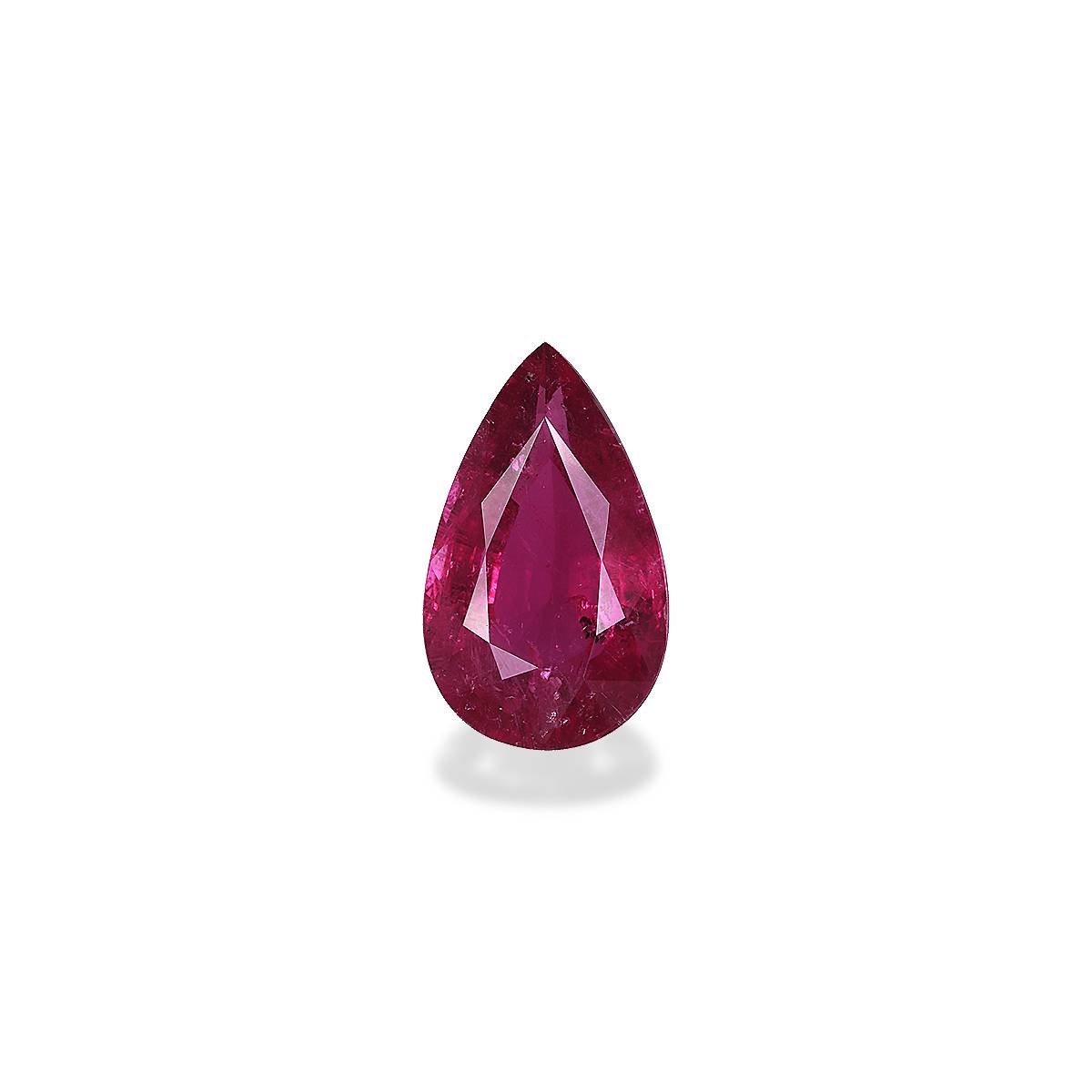 Vivid pink rubellite tourmaline, 10.27ct pear cut — main view