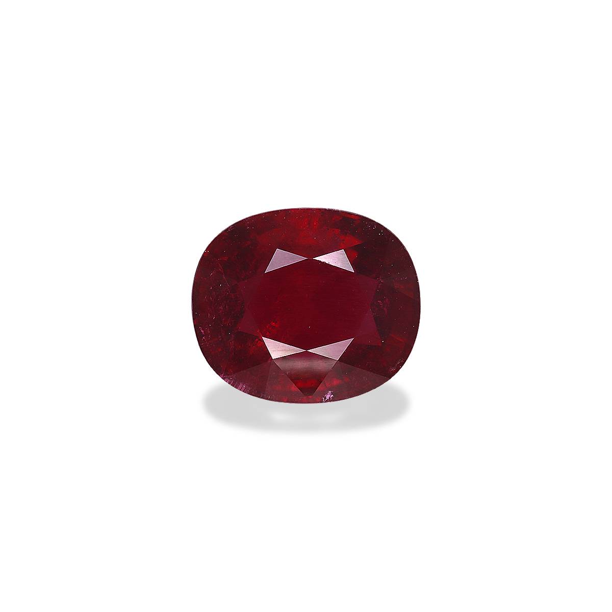 red rubellite tourmaline, 7.5ct cushion cut — main view