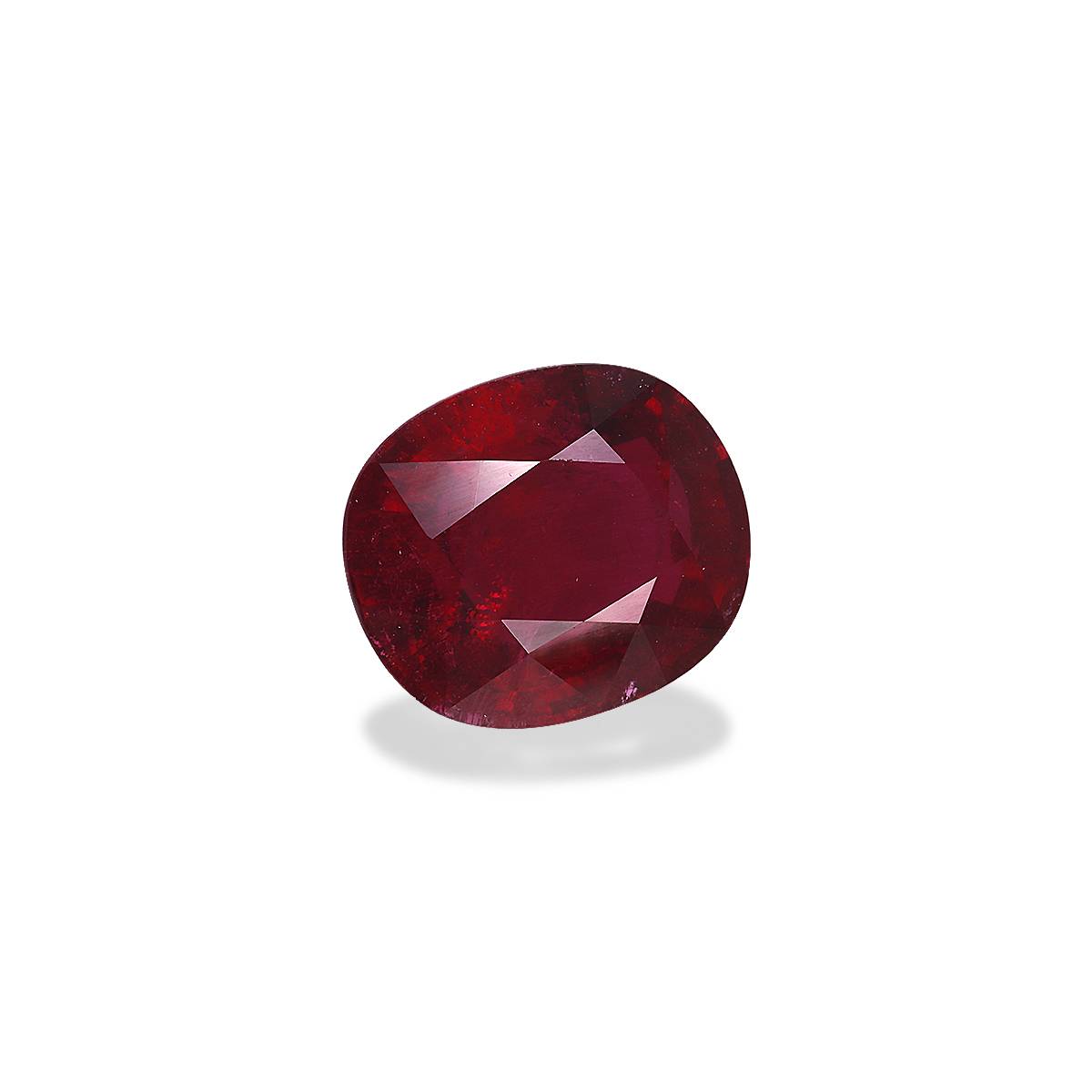 red rubellite tourmaline, 7.5ct cushion cut — view 3
