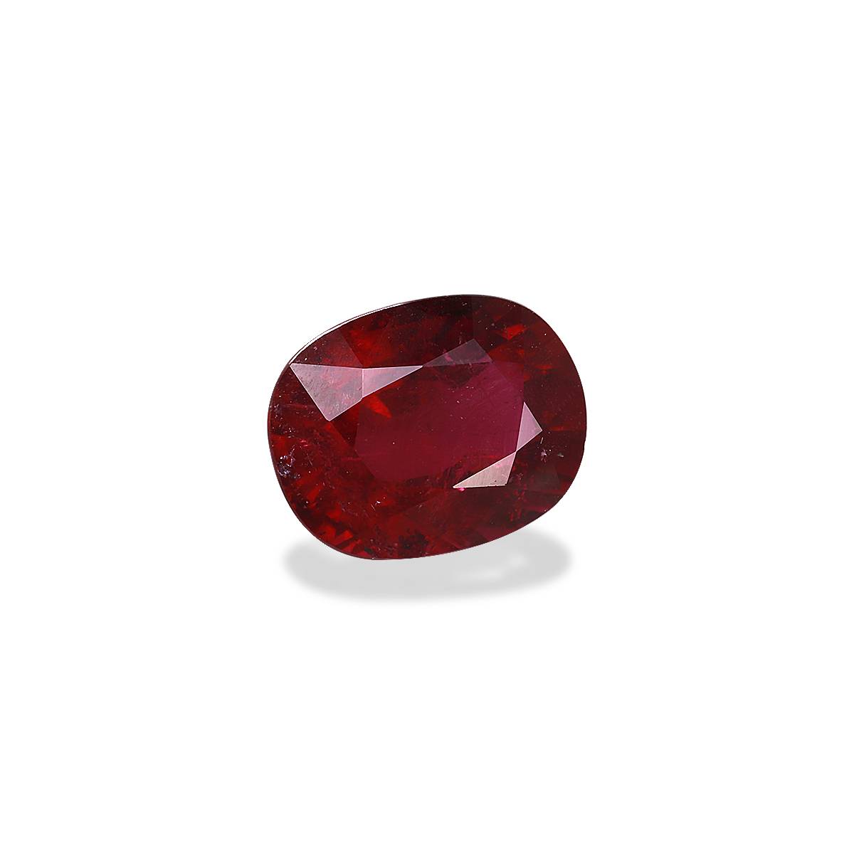 rose red rubellite tourmaline, 4.75ct oval cut — view 3