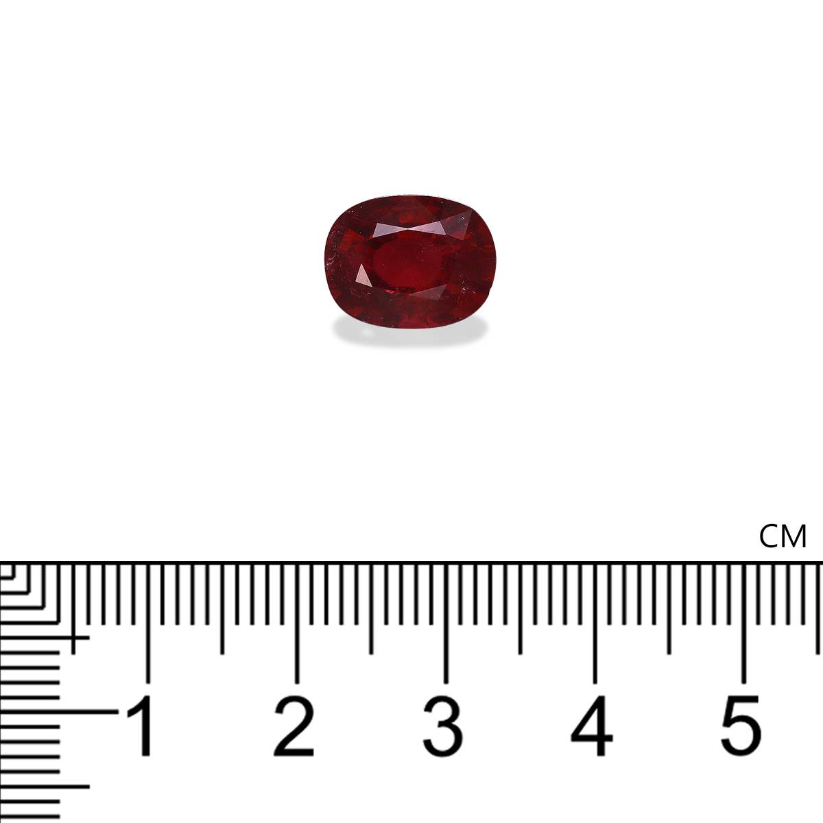 rose red rubellite tourmaline, 4.75ct oval cut — view 4