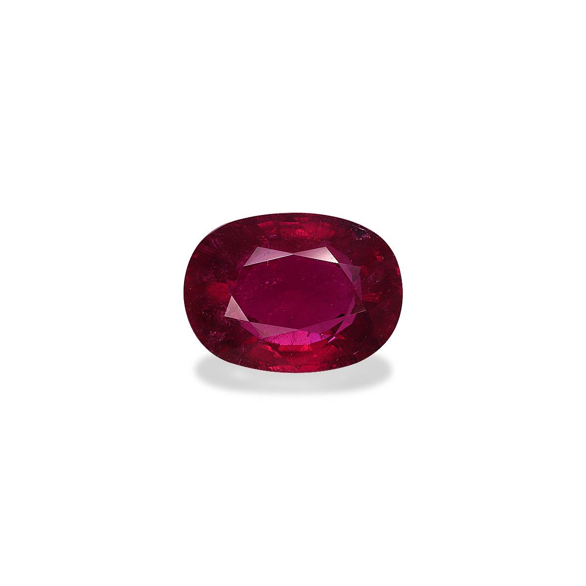 red rubellite tourmaline, 5.55ct oval cut — main view