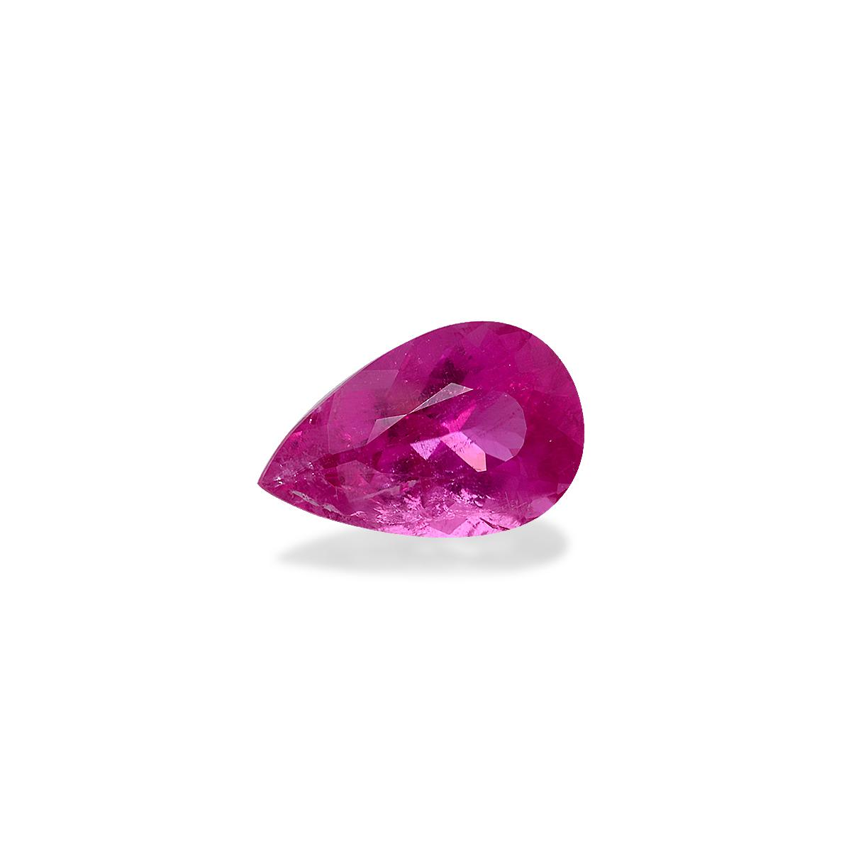 Vivid pink rubellite tourmaline, 6.72ct pear cut — view 3