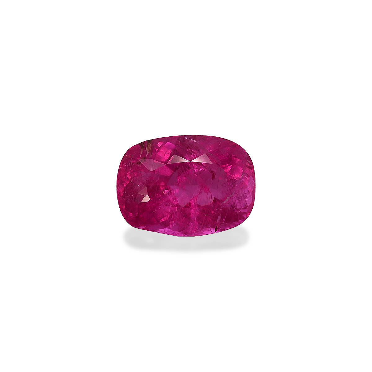 Vivid pink rubellite tourmaline, 5.63ct cushion cut — main view
