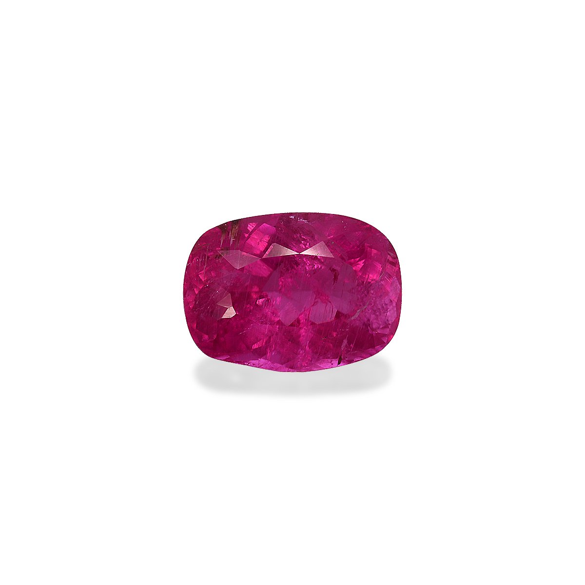 Vivid pink rubellite tourmaline, 5.63ct cushion cut — main view