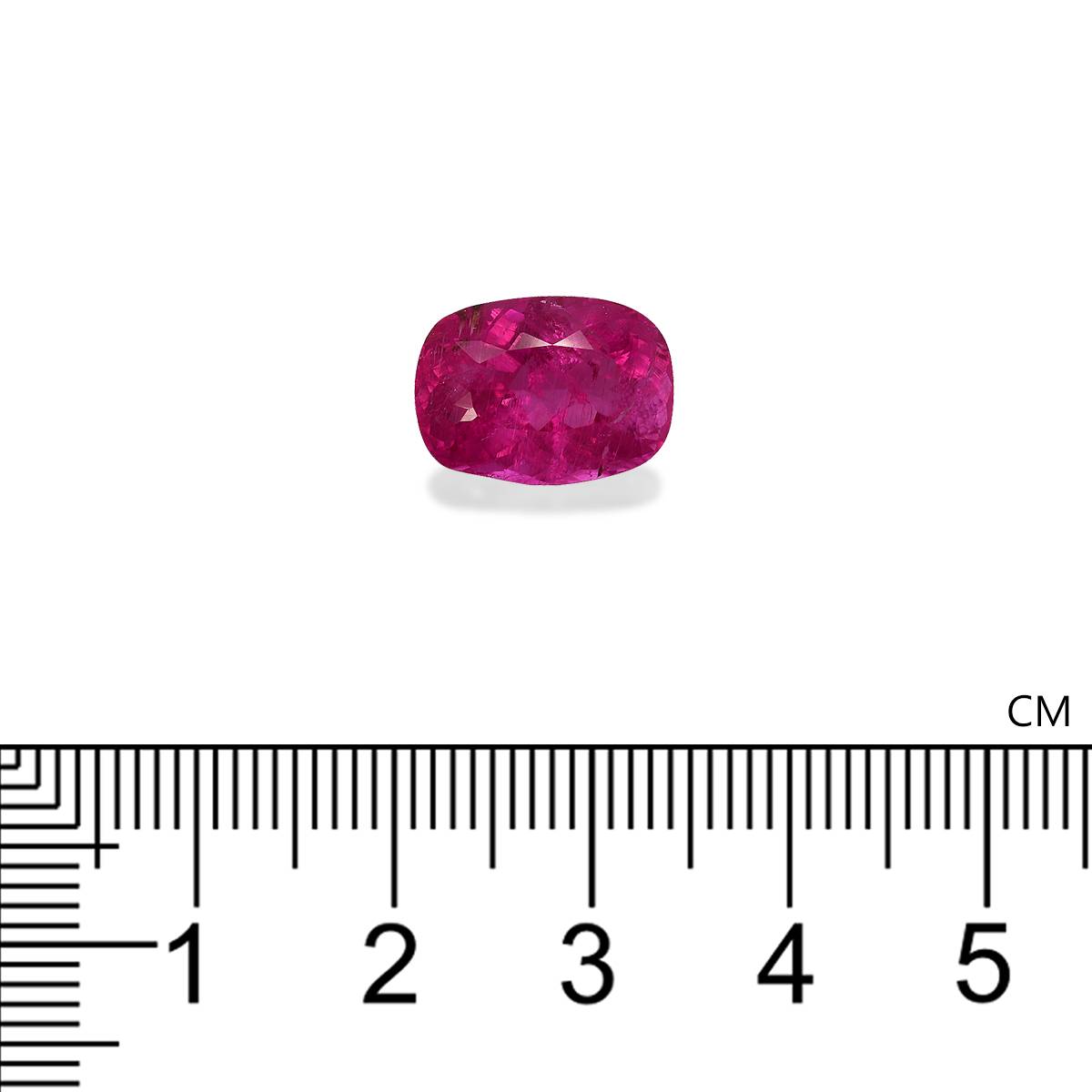 Vivid pink rubellite tourmaline, 5.63ct cushion cut — view 4