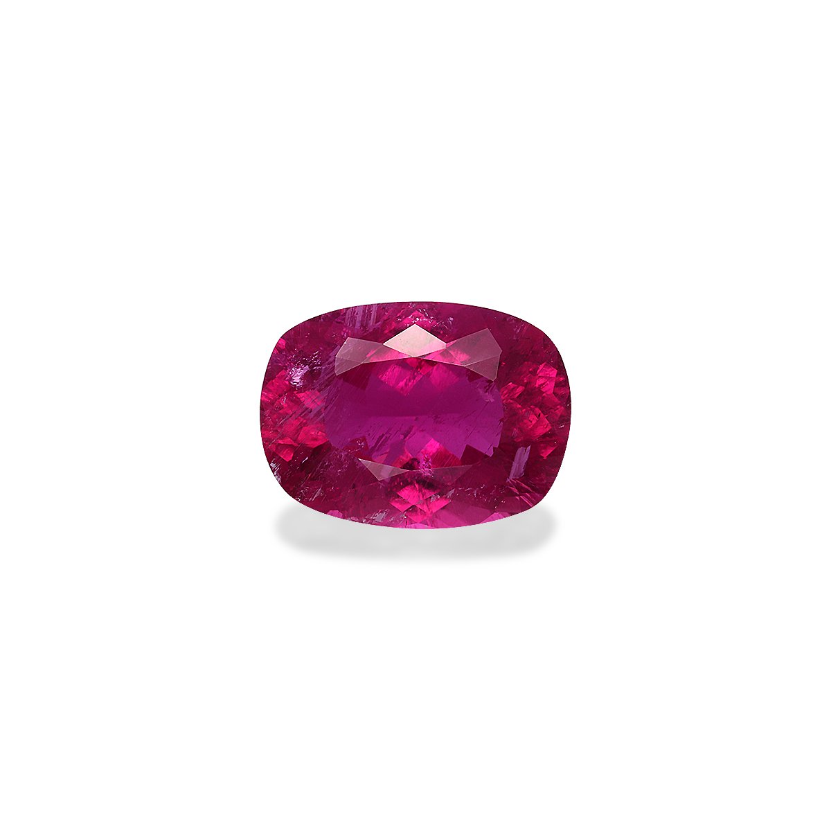 Vivid pink rubellite tourmaline, 3.06ct cushion cut — main view