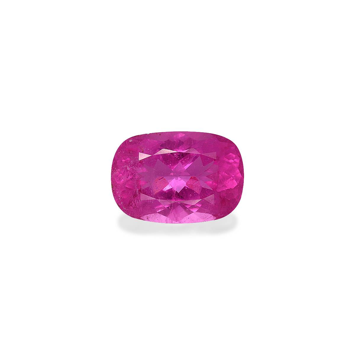 Vivid pink rubellite tourmaline, 3.87ct cushion cut — main view
