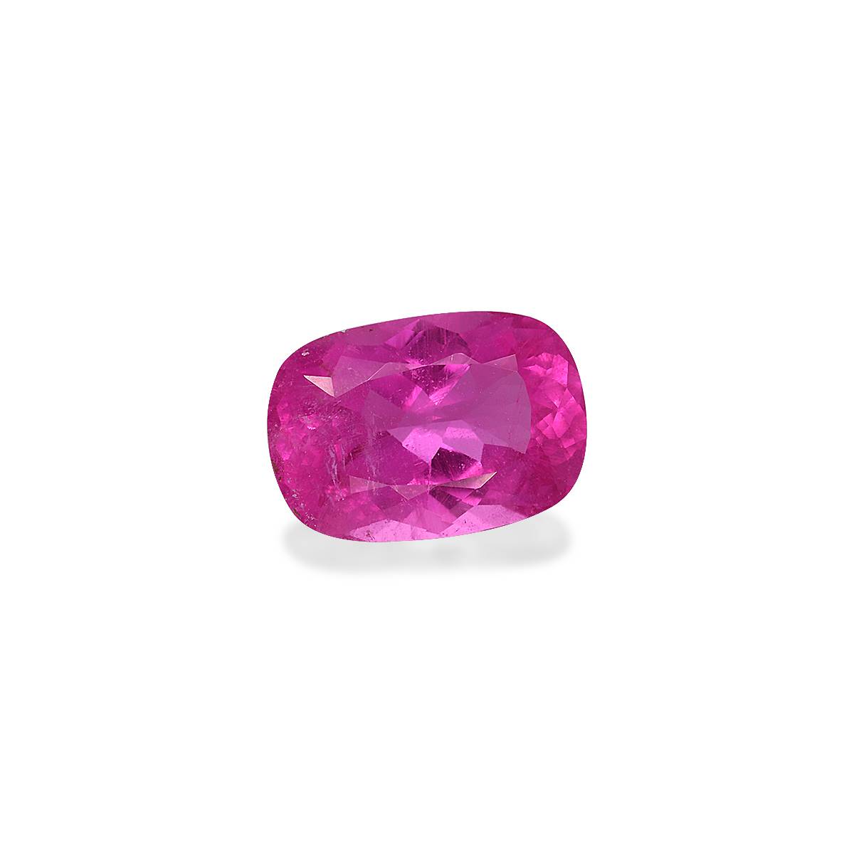 Vivid pink rubellite tourmaline, 3.87ct cushion cut — view 3