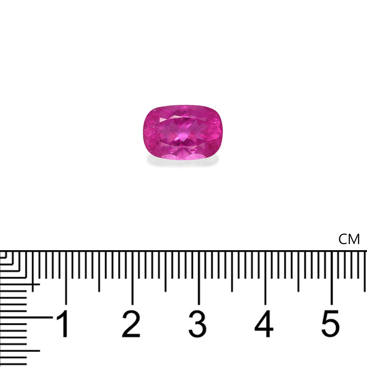 Vivid pink rubellite tourmaline, 3.87ct cushion cut — view 4
