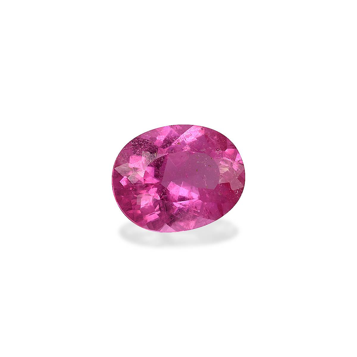 fuscia pink rubellite tourmaline, 2.37ct oval cut — view 3
