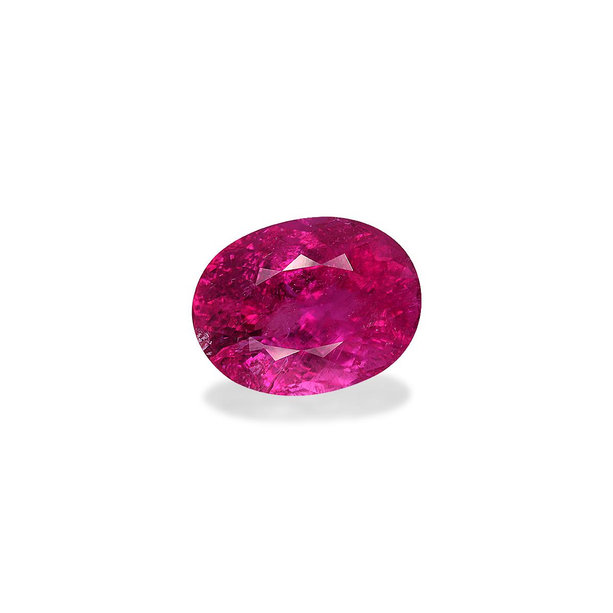 Vivid pink rubellite tourmaline, 4.39ct oval cut — view 3