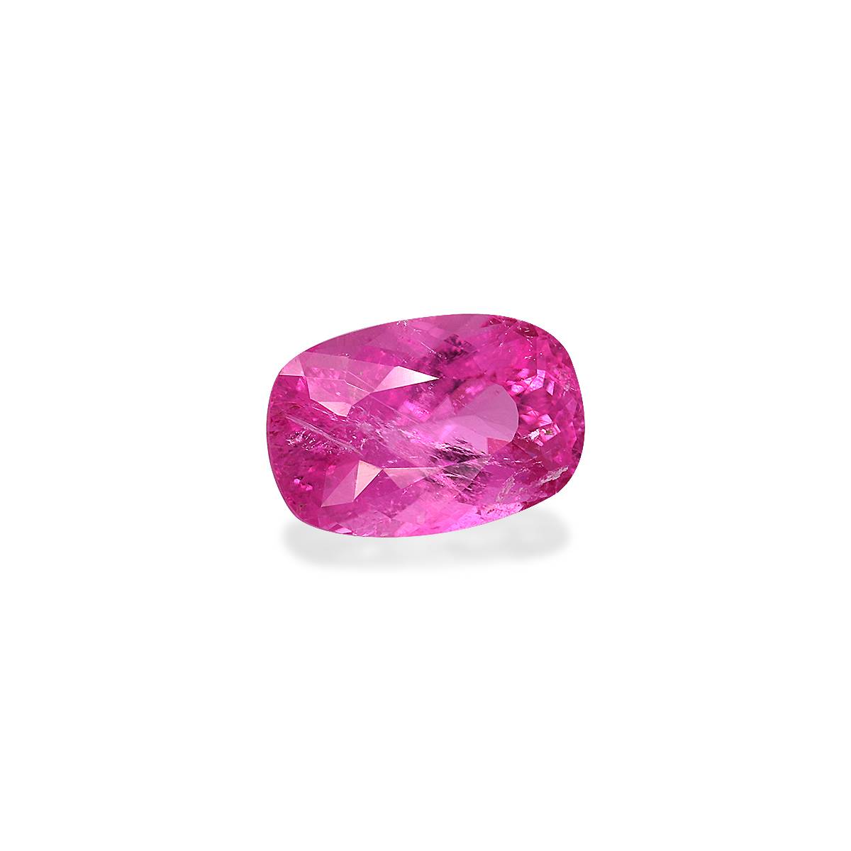 fuscia pink rubellite tourmaline, 2.55ct cushion cut — view 3