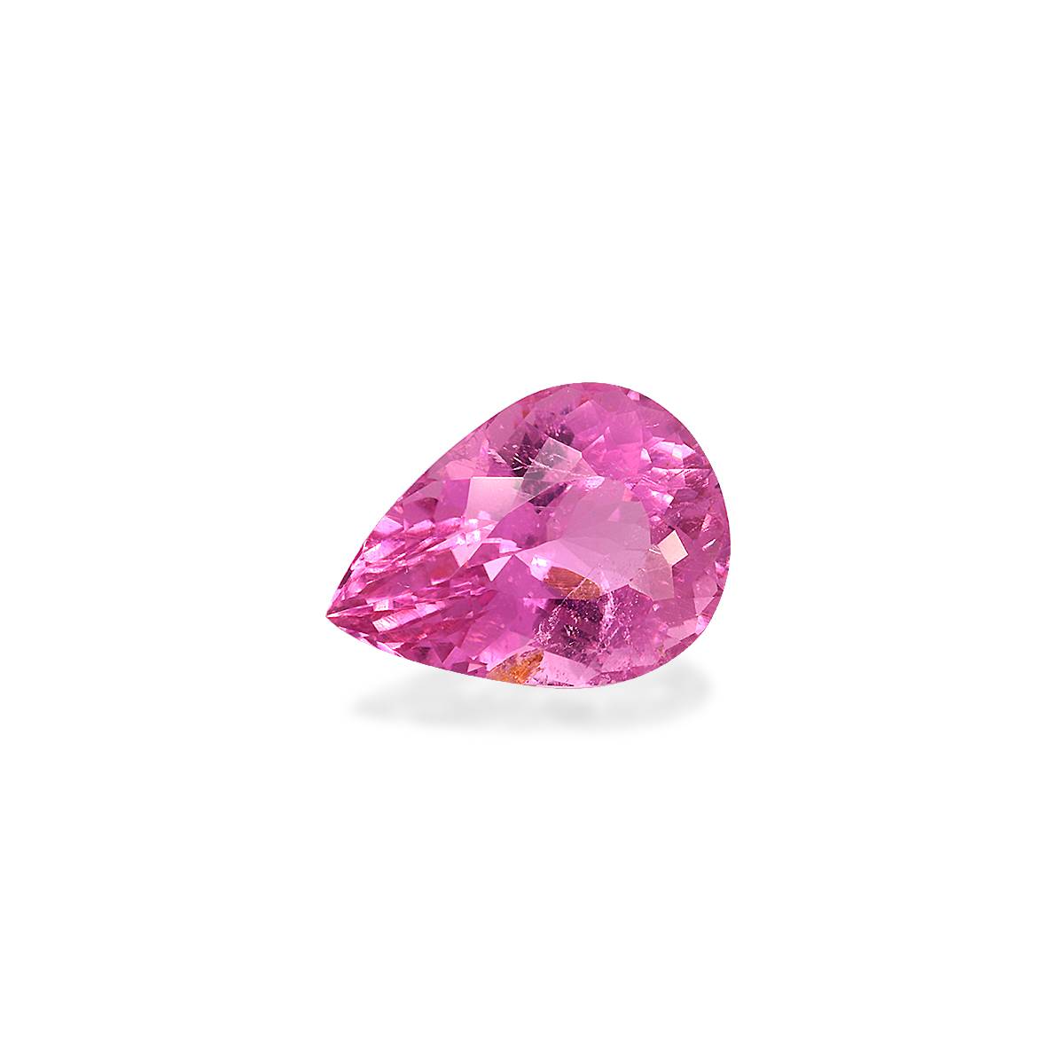 bubblegum pink rubellite tourmaline, 4.26ct pear cut — view 3