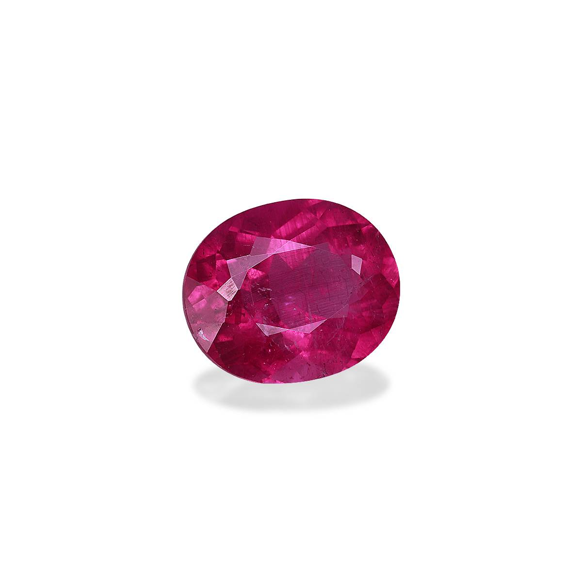 Vivid pink rubellite tourmaline, 5.98ct oval cut — view 3