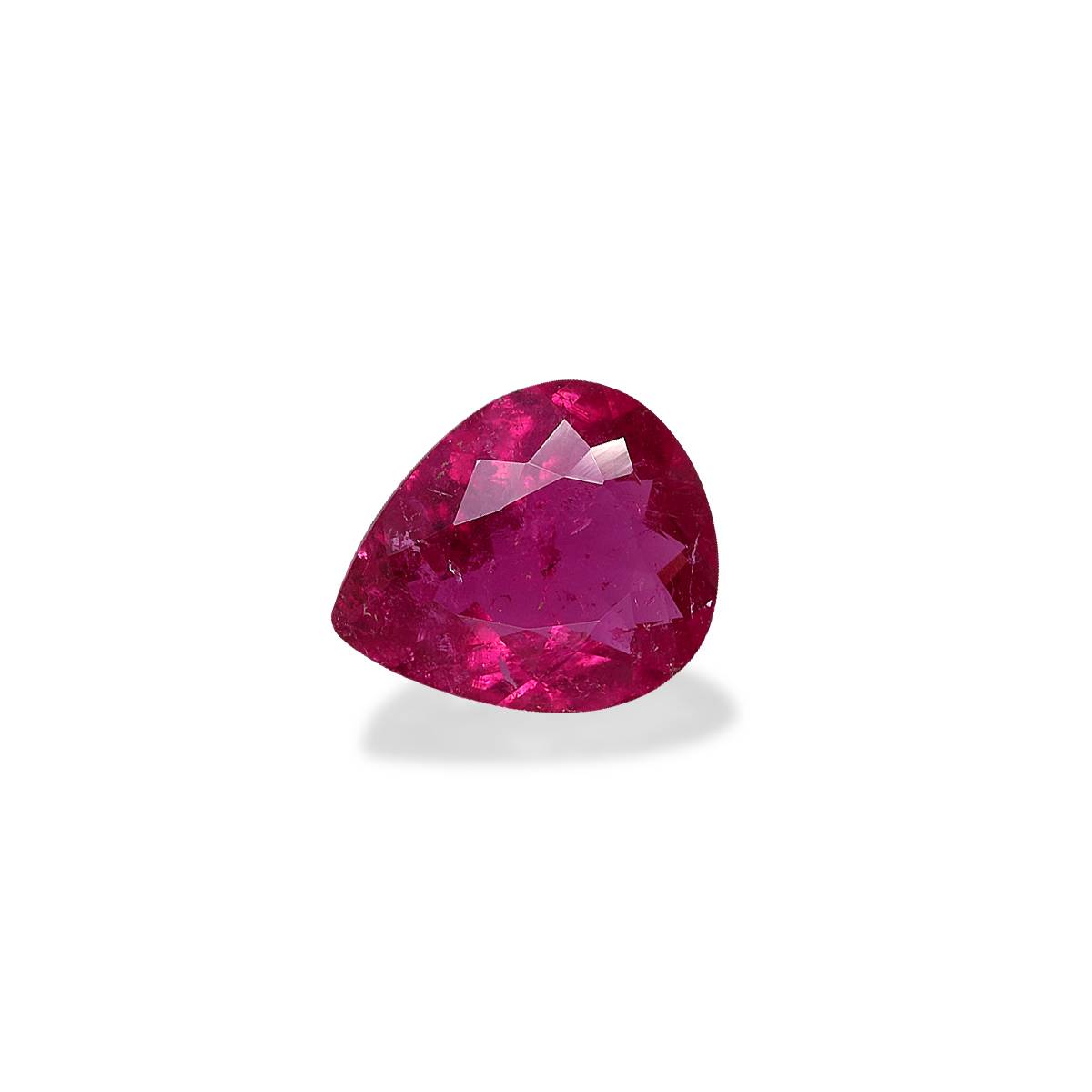 Vivid pink rubellite tourmaline, 3.05ct pear cut — view 3