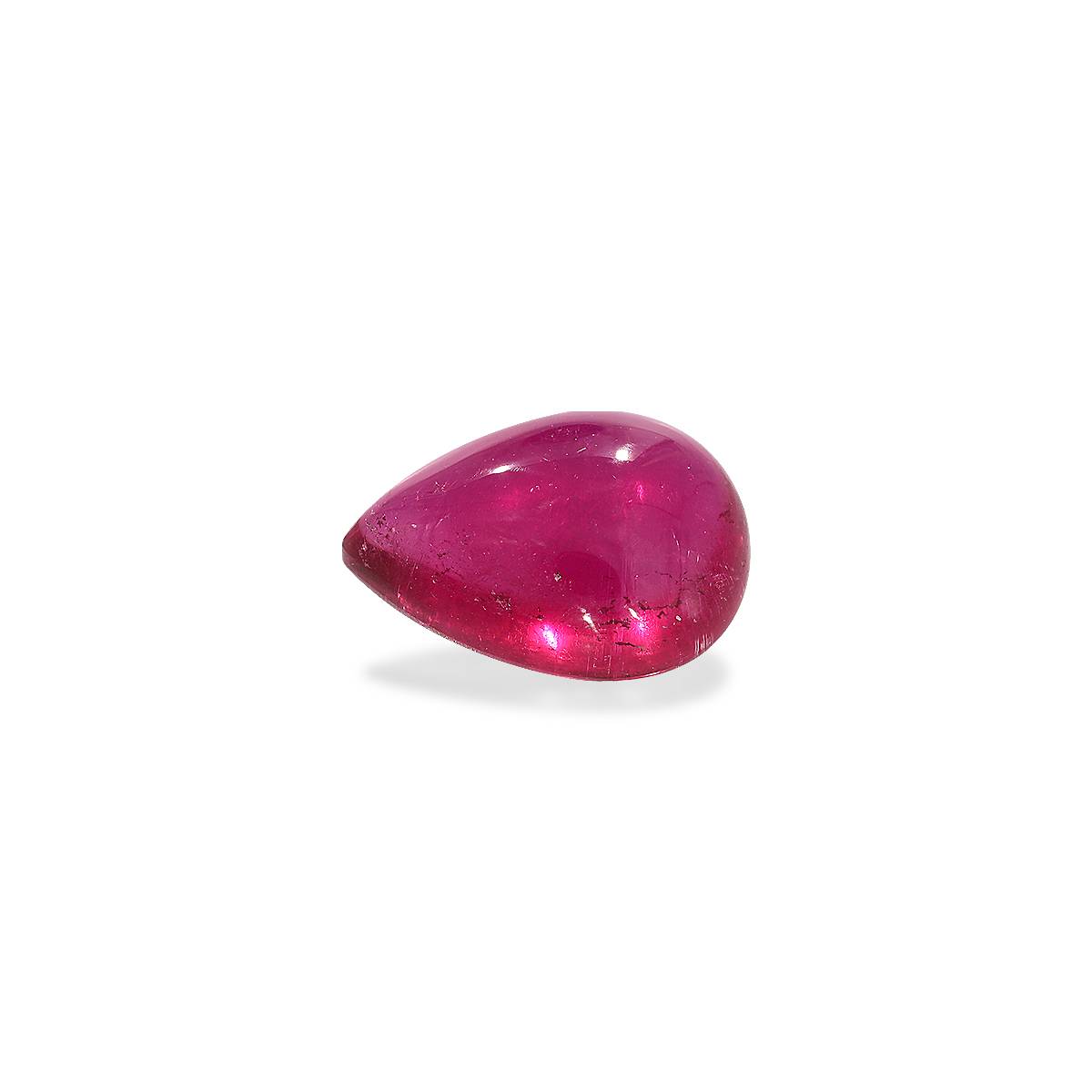 pink rubellite tourmaline, 5.73ct pear cut — main view