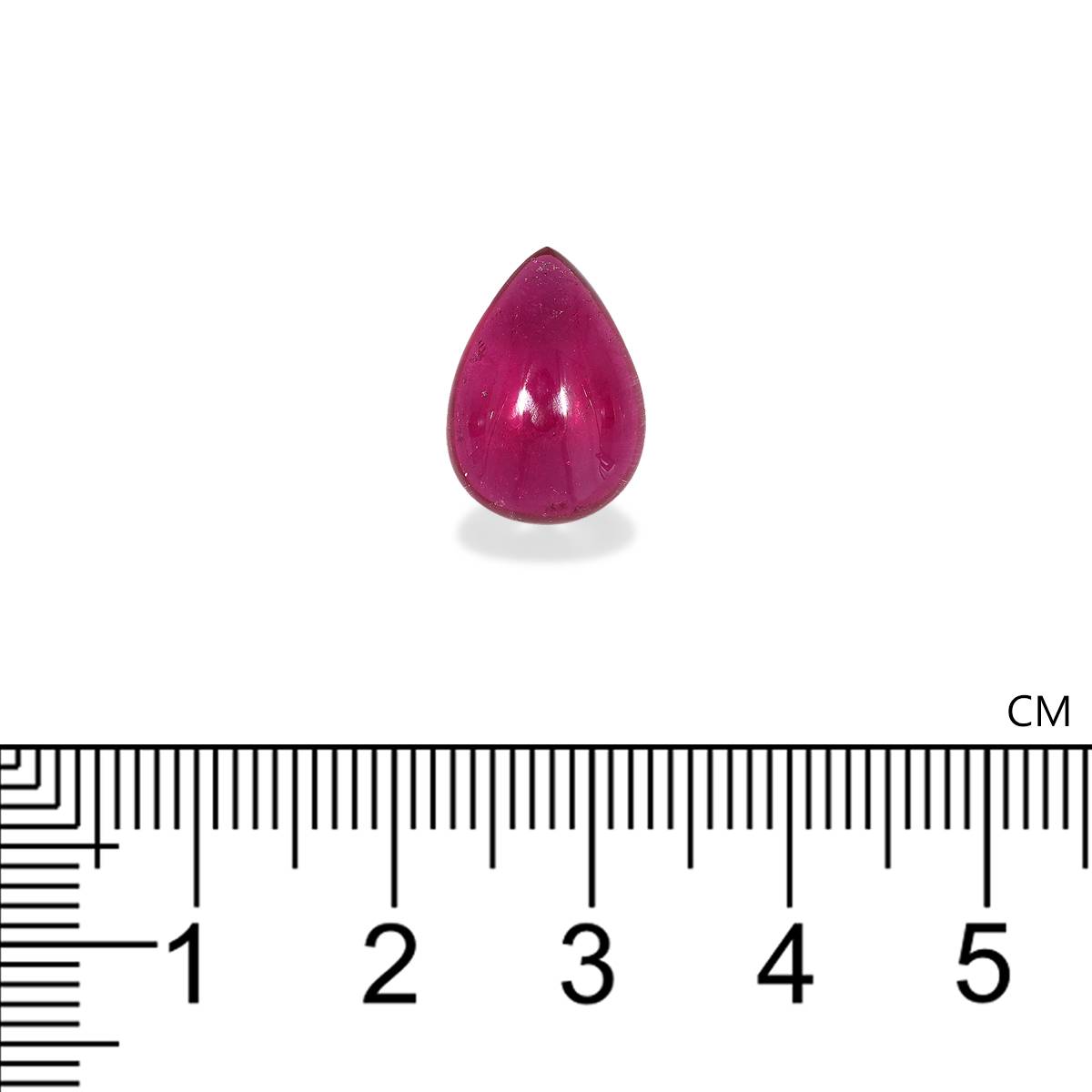 pink rubellite tourmaline, 5.73ct pear cut — view 4