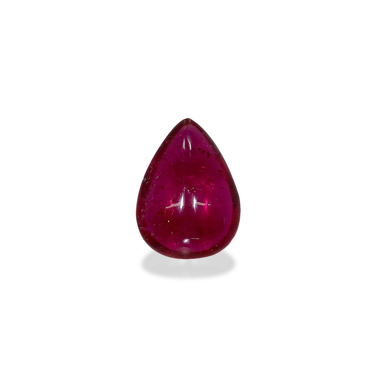 red rubellite tourmaline, 5.38ct pear cut — view 3