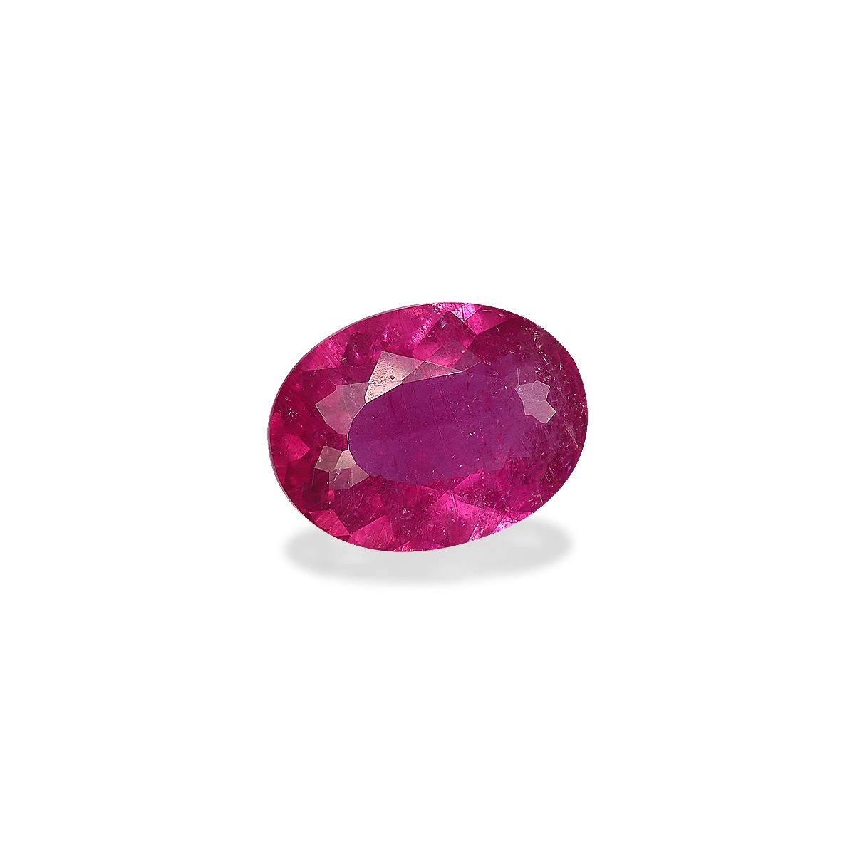 strawberry pink rubellite tourmaline, 5.44ct oval cut — view 3