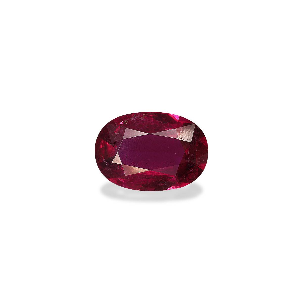 red rubellite tourmaline, 5.56ct oval cut — main view