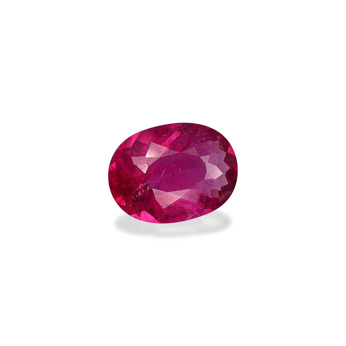 strawberry pink rubellite tourmaline, 3.87ct oval cut — view 3