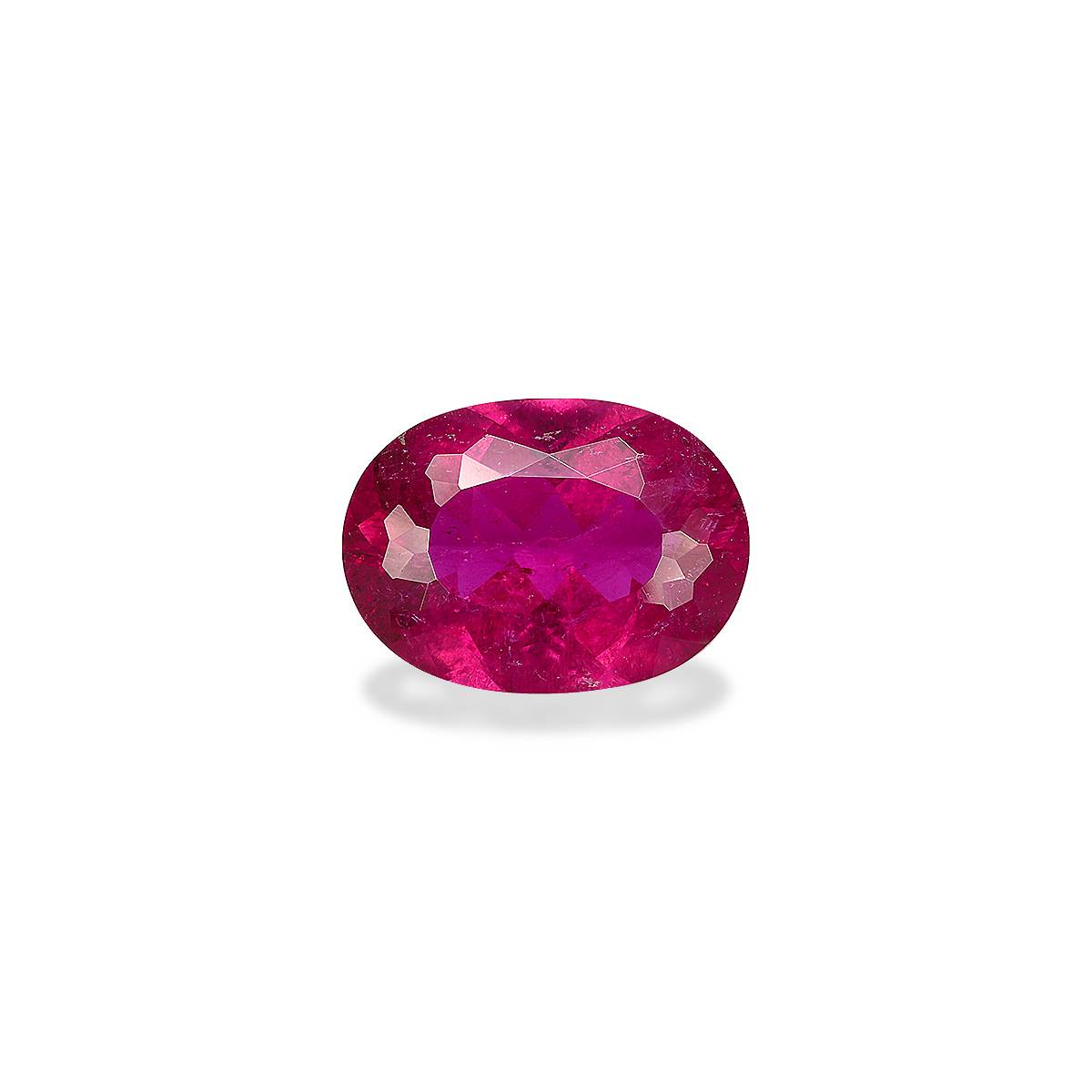 strawberry pink rubellite tourmaline, 3.67ct oval cut — main view