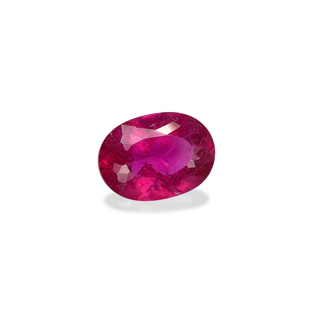strawberry pink rubellite tourmaline, 3.67ct oval cut — view 3