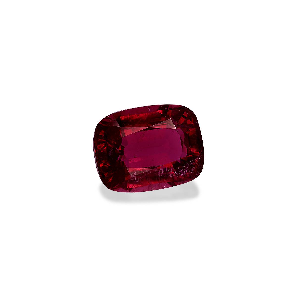 Vivid red rubellite tourmaline, 13.08ct cushion cut — view 3