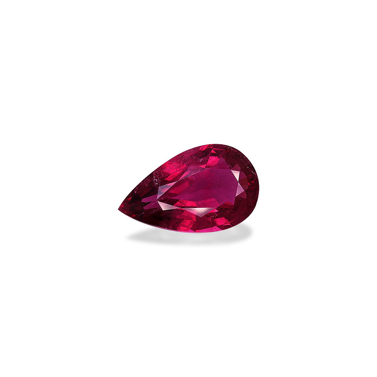Vivid red rubellite tourmaline, 10.98ct pear cut — view 3