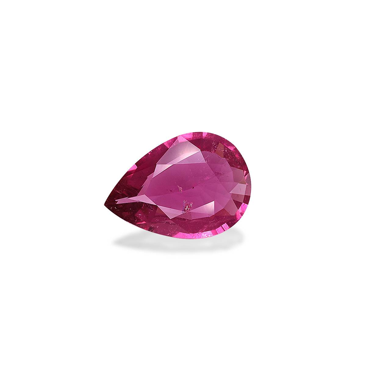 fuscia pink rubellite tourmaline, 2.94ct pear cut — view 3