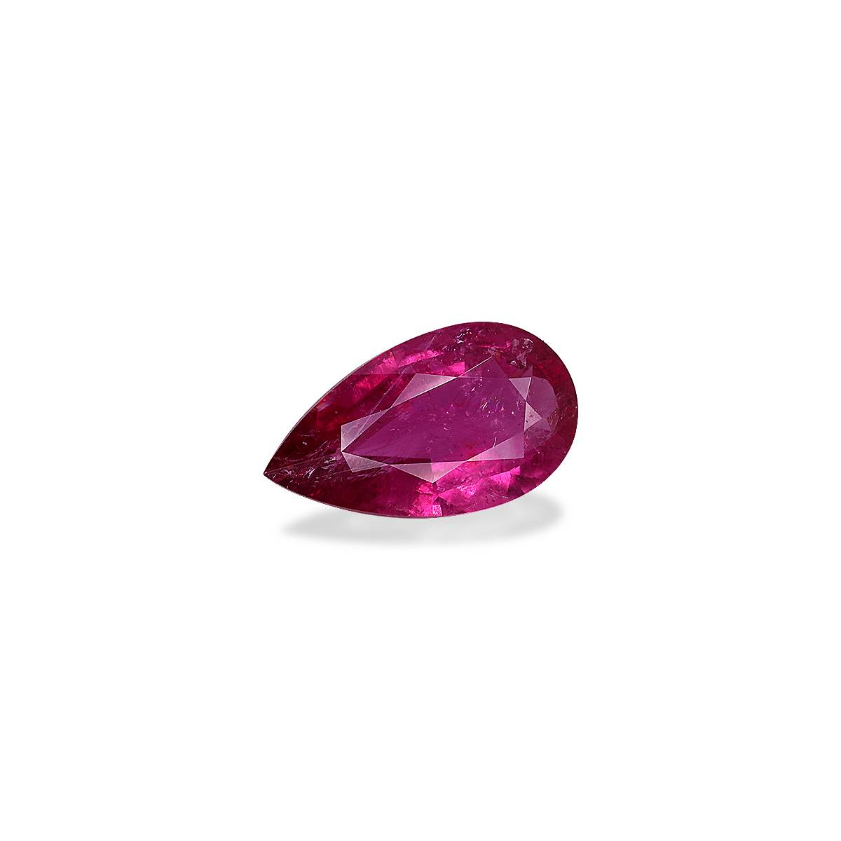 fuscia pink rubellite tourmaline, 3.25ct pear cut — view 3