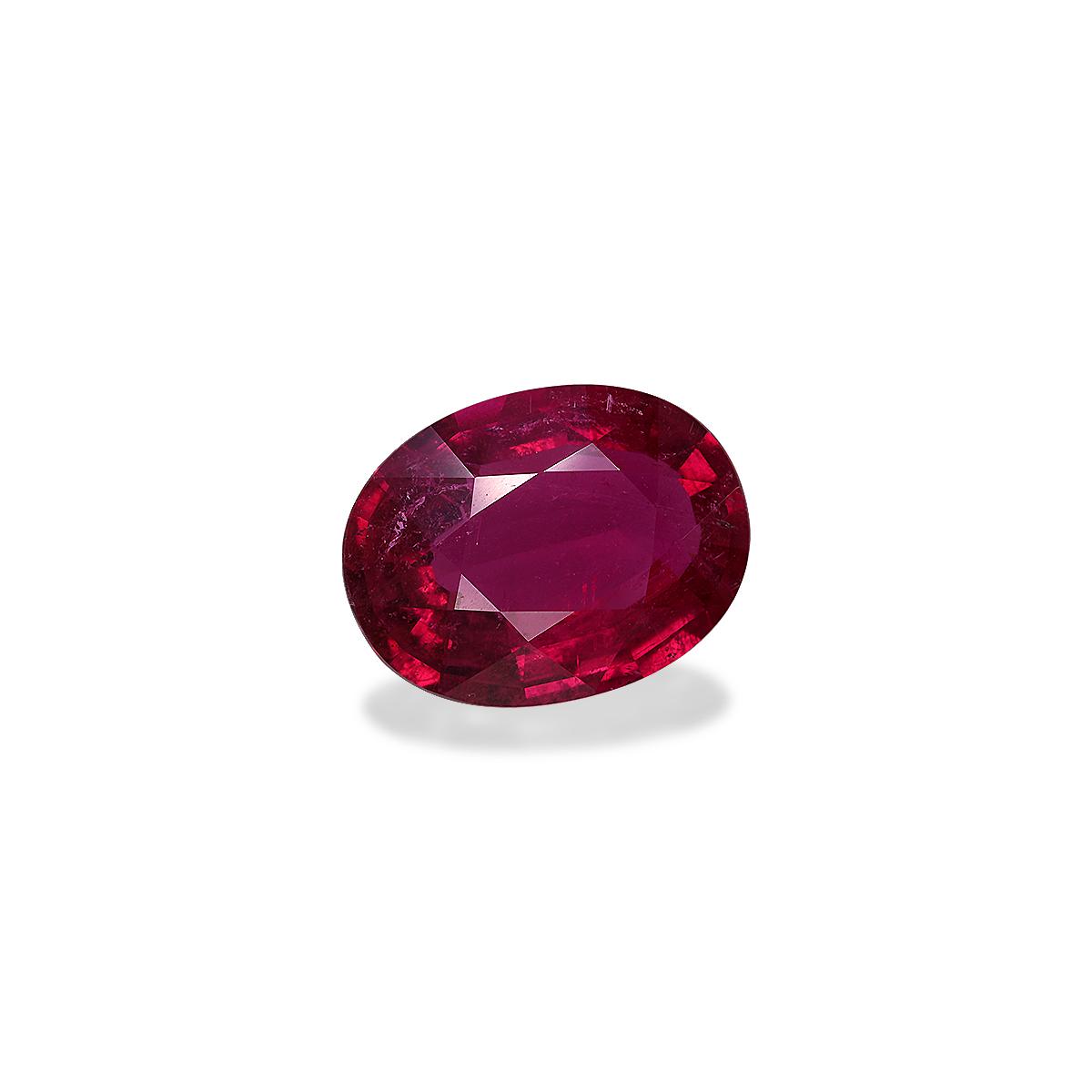 Vivid pink rubellite tourmaline, 8.85ct oval cut — view 2