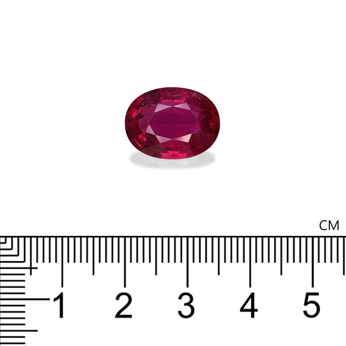 Vivid pink rubellite tourmaline, 8.85ct oval cut — view 3