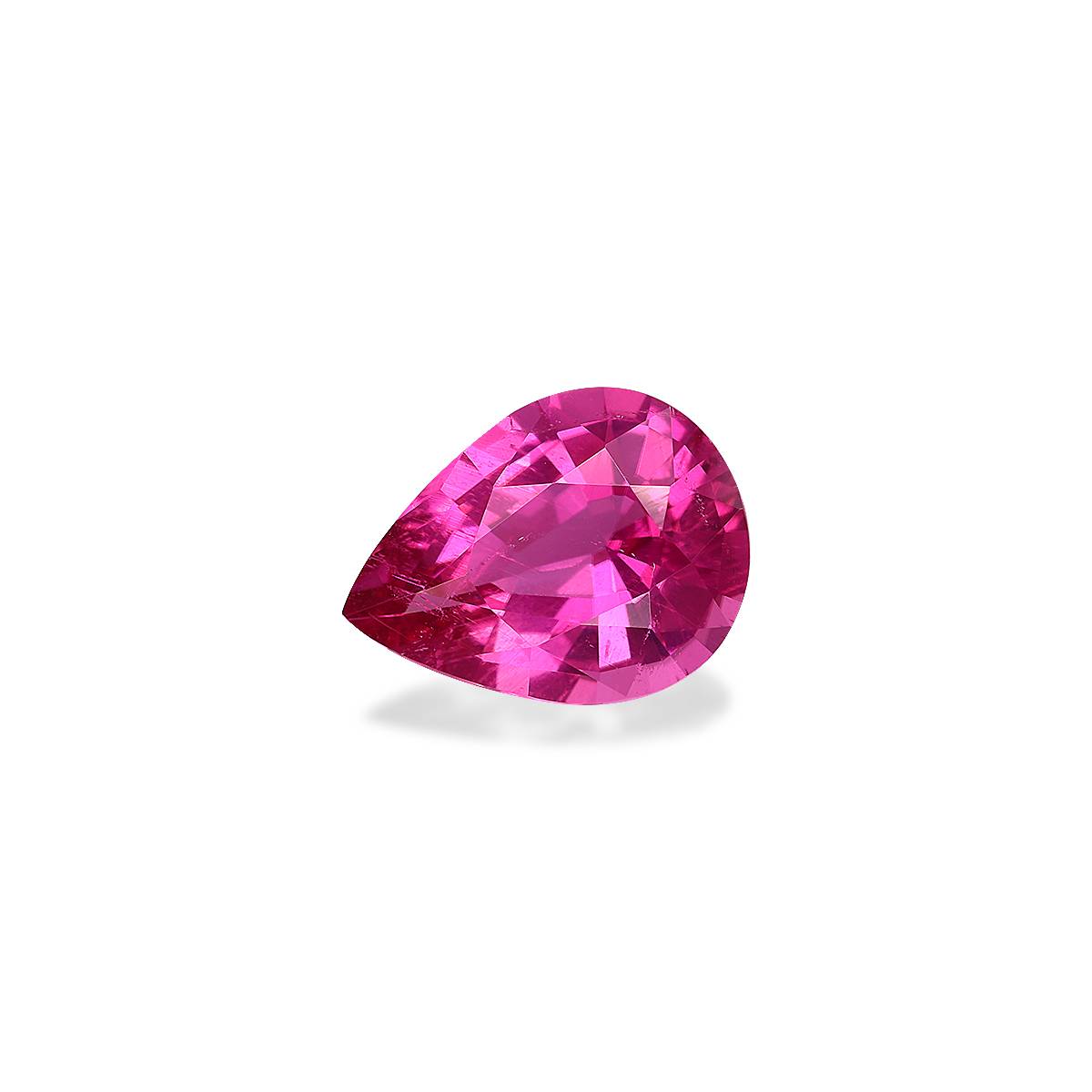 Vivid pink rubellite tourmaline, 2.74ct pear cut — view 3