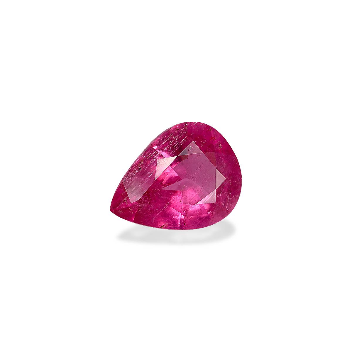 Vivid pink rubellite tourmaline, 2.27ct pear cut — view 3