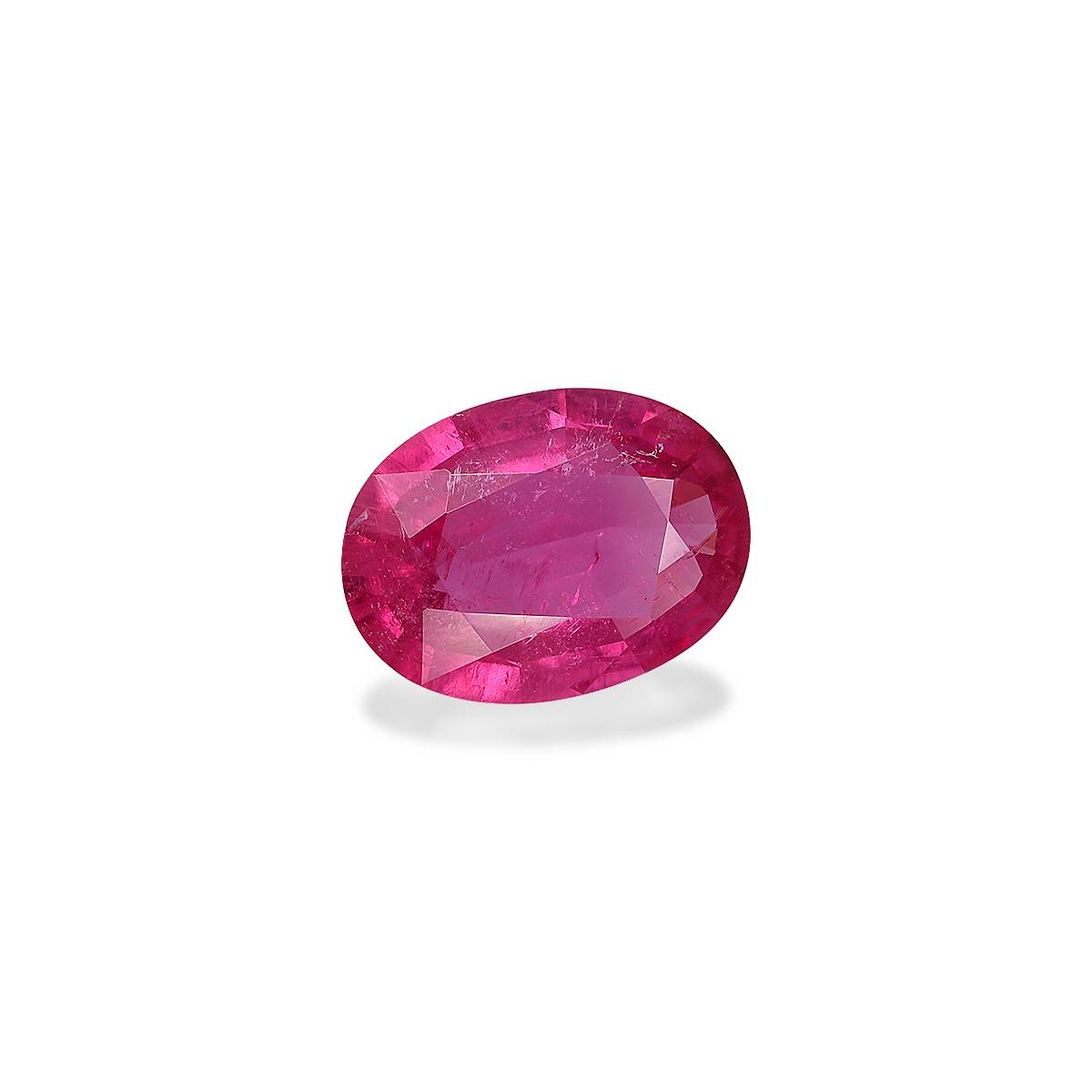 Vivid pink rubellite tourmaline, 2.42ct oval cut — view 3
