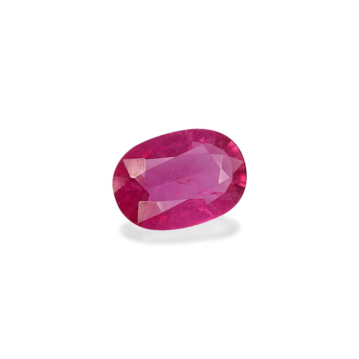 Vivid pink rubellite tourmaline, 3ct oval cut — view 3