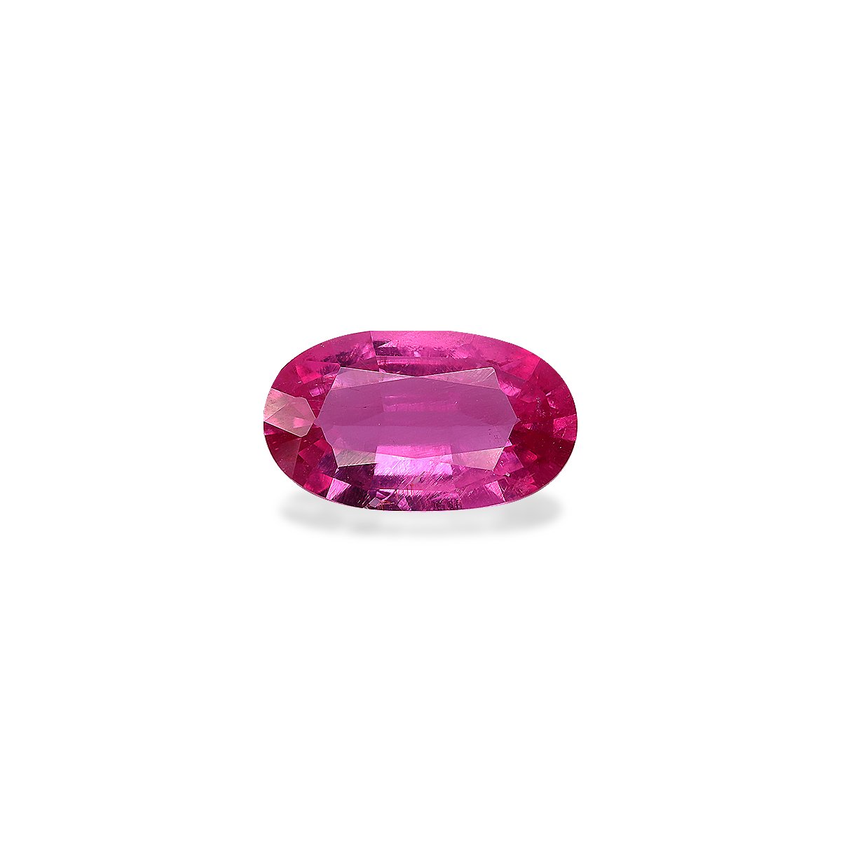 fuscia pink rubellite tourmaline, 2.14ct oval cut — main view