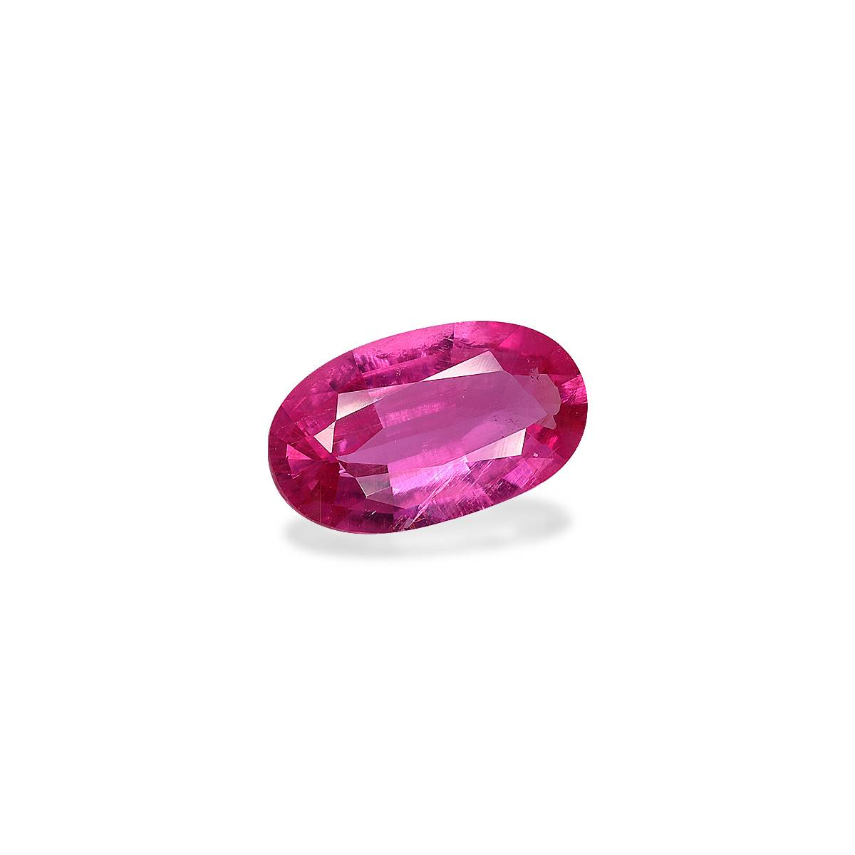 fuscia pink rubellite tourmaline, 2.14ct oval cut — view 3