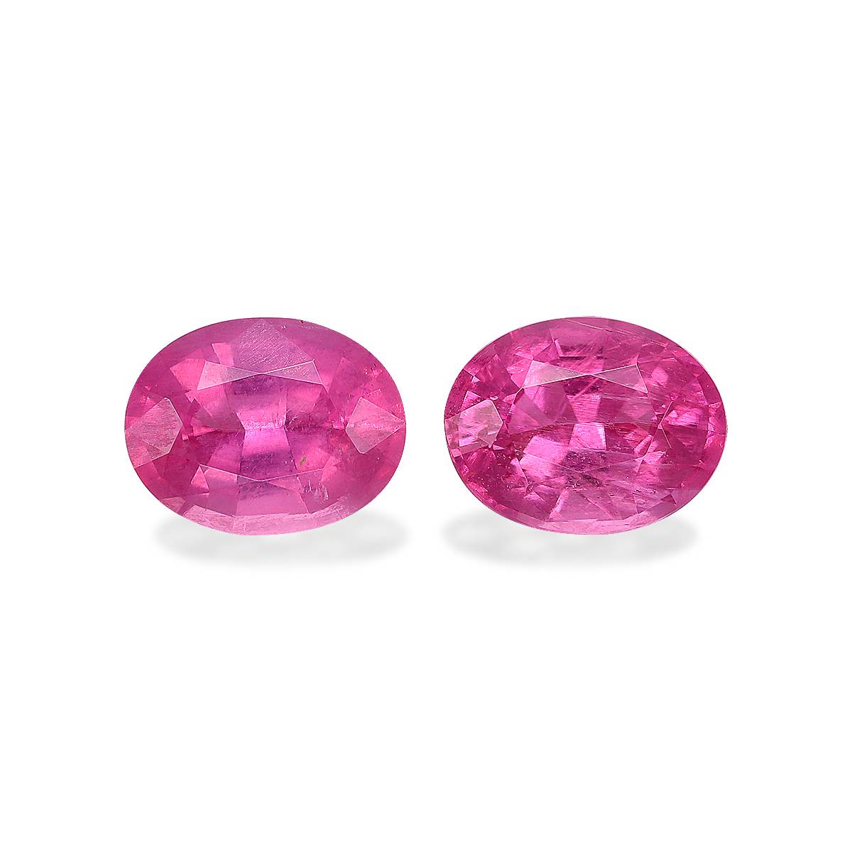 fuscia pink rubellite tourmaline, 2.52ct oval cut — main view