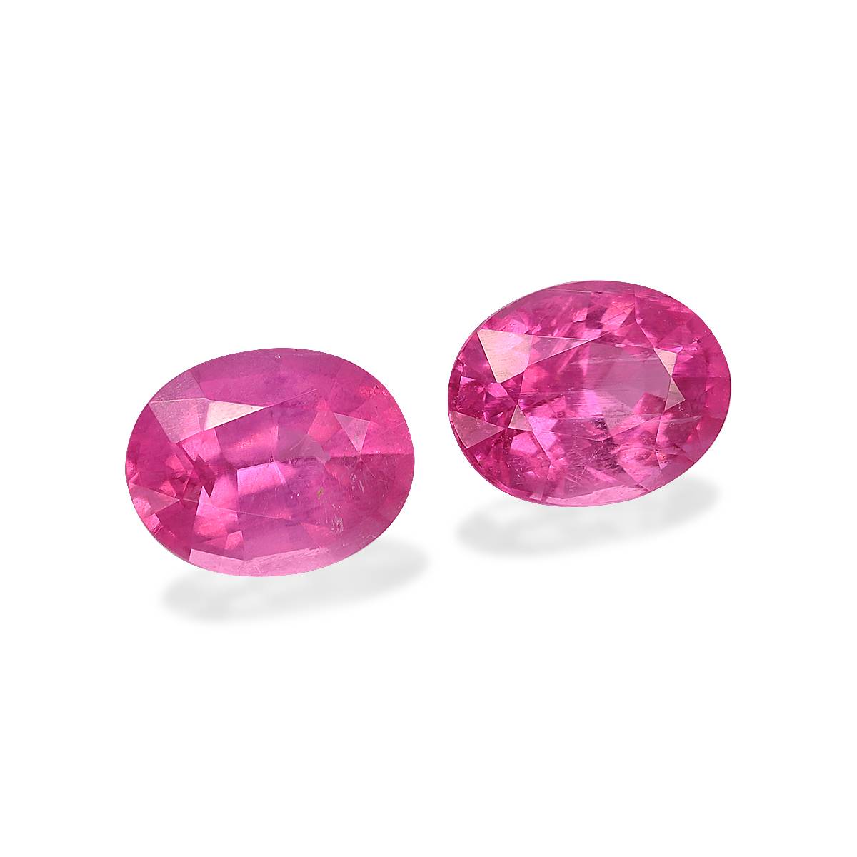 fuscia pink rubellite tourmaline, 2.52ct oval cut — view 3