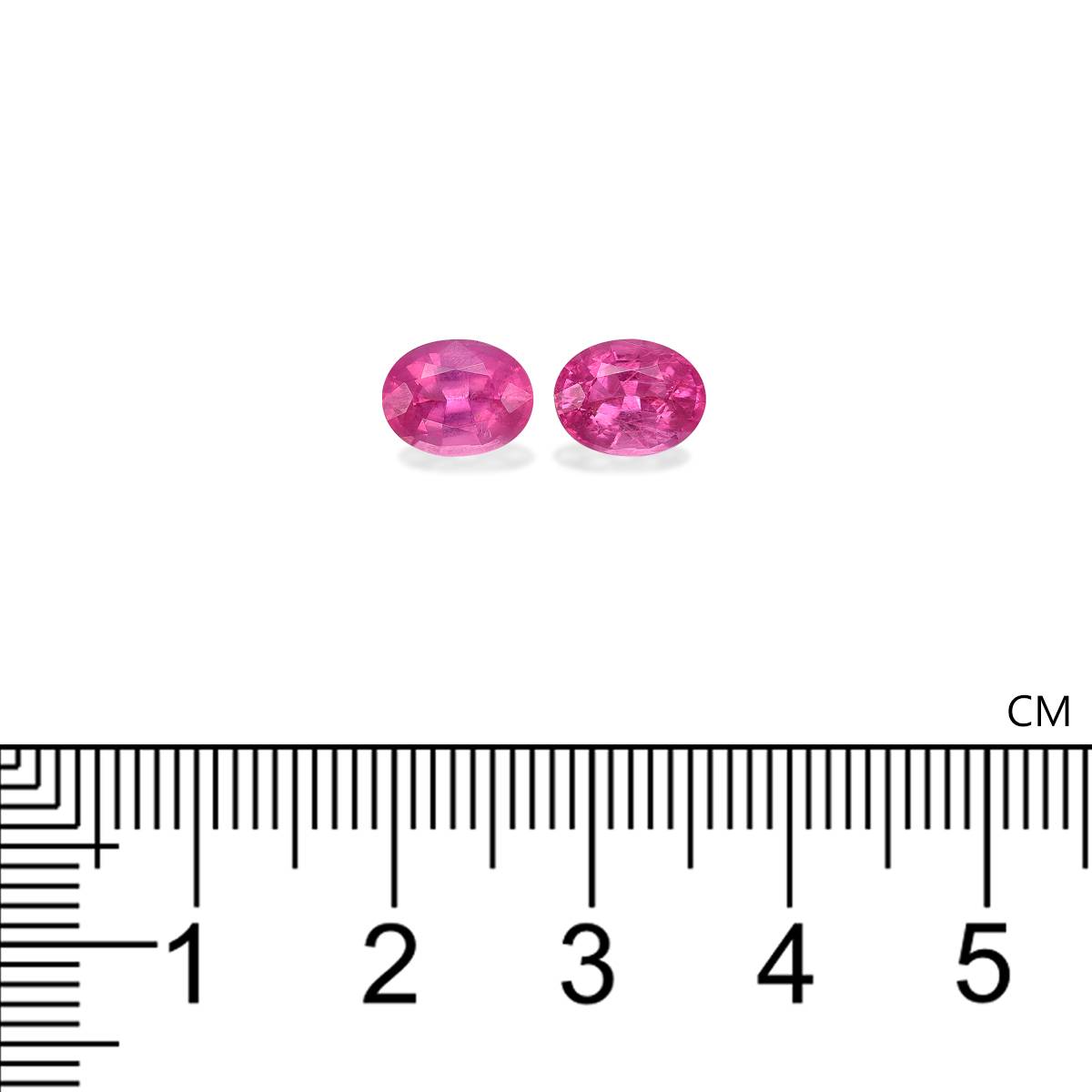 fuscia pink rubellite tourmaline, 2.52ct oval cut — view 4
